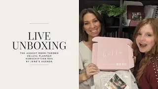 Live Unboxing - The August 2023 Book-Themed Deluxe Planner Subscription Box || JanesAgenda.com