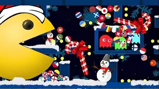 Escape The PacMan - Countries Marble Race (Christmas Edition)