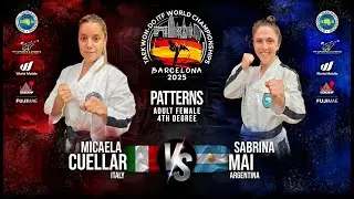 Tv Finals WC Barcelona 2025 - Adult Female 4th Degree Patterns (ESP)