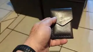 Black Edition Lucais by JJ Leathersmith Minimalist Leather Wallet