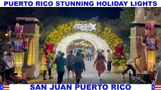 CHRISTMAS LIGHTS 2025 PASEO DE LA PRINCESA OLD SAN JUAN PUERTO RICO