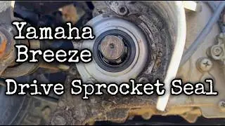 Инструкция по замене сальника ведущей звездочки на мотоцикле Yamaha Breeze/Grizzly 125.