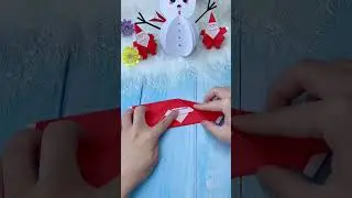 Crafting Santa Claus: Origami Paper Art Tutorial 🎅 #OrigamiCrafts #SantaClausDIY #HolidayCrafting