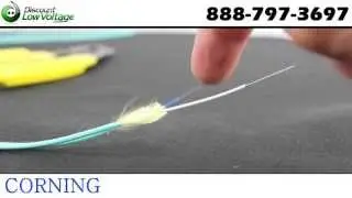 Corning 2 strand multimode fiber optic zip cable aqua OM3 10G