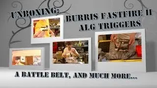 Unboxing Burris Fastfire II, ALG triggers, AK trunnion, Battle Belt, etc...