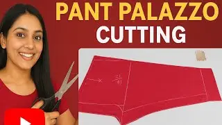 Pant Trouser Cutting and Stitching in Hindi | Pant Cutting and Stitching I Palazzo PantEasy Method