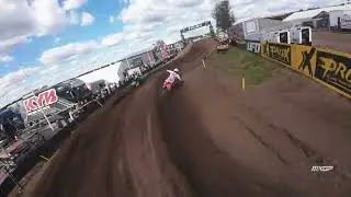 MXGP of The Netherlands Lucas Coenen pass Romain Febvre