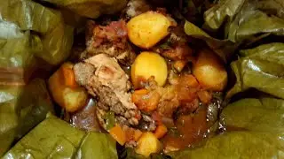 РЕЦЕПТ КУРИЦЫ ЛУВОМБО | РЕЦЕПТ КУРИЦЫ НА ПАРУ. КАК ПРИГОТОВИТЬ КУРИЦУ В БАНАНОВЫХ ЛИСТЬЯХ