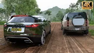 Range Rover Velar Offroading (680hp) - Forza Horizon 5 - Steering Wheel Gameplay.