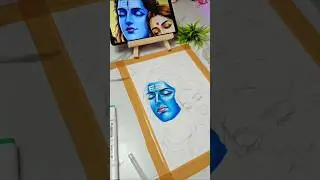 Mahadev Drawing 🔥 #shorts #mahadev #shiv #art #drawing