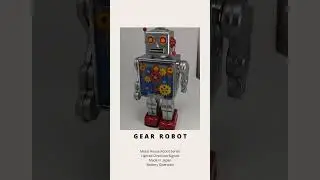 Metal House Robot Series 🤖 volume 1: Gear Robot ⚙️ #antique #collection #vintage #goviral  #viral