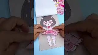 The dress-up stickers that my daughter has been thinking about are finally arranged on the dress-up