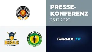 23.12.2025 - Pressekonferenz - Stuttgart Rebels vs. Höchstadt Alligators