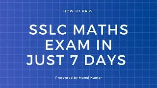 SSLC Maths Passing Package Part 1 I #SSLCMATHS I #SSLCMathsPassingPackage I #DrKCC I #MathsByManoj I