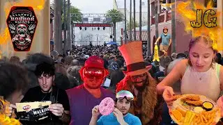 Drunkle Jake Avoids Getting Scared At Halloween Horror Nights 2023 *Night Two* +Disney Springs T-Rex