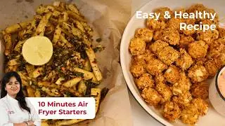 10 मिनट में 2 Christmas Party Starters | Air Fryer Recipe | Restaurant Style