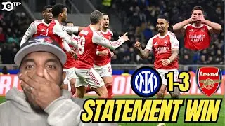 INTER MILAN 1-3 ARSENAL | STATEMENT WIN & DOMINANT PROFORMANCE | JESUS BRACE AND GYOKERES GOAL