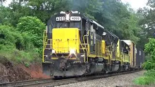 SD40M-2 Leader! WAMX 4203 Leads BLU T31 West on 7/28/20 (Part 9)