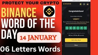 Binance Word of the Day Answer Today 8 Letters 💌|January 14, 2026