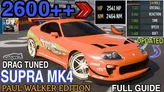 SUPRA MK4 2600++ 🚀 САМОЕ БЫСТРОЕ РУКОВОДСТВО ПО НАСТРОЙКЕ ДРЭГА в Car Parking Multiplayer 2 (ОБНО...