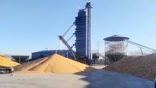 300MT capacity corn dryer machine is working for customer