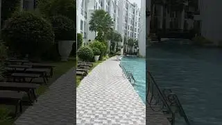 The Largest residential pool in the World??? #travel #thailand #beach