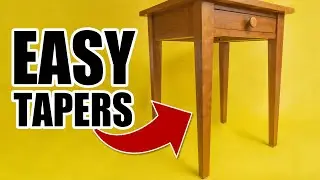 The EASIEST way to cut tapers! Woodworking Tips.