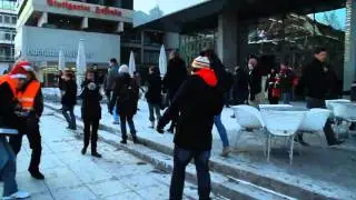 Freeze + Auftau Flashmob Stuttgart - 11.02.2012
