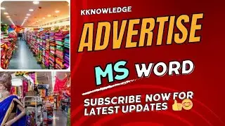 How to create Advertisement using Ms word @kknowledge3914 #prachar #vigyapan #computer #banner #add