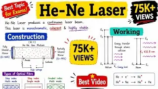 He-Ne Laser with Construction and Working in Laser | Engineering Physics | Lec-30