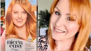 CLAIROL NICE 'N EASY 8WR GOLDEN AUBURN / ОКРАШИВАЮ ВОЛОСЫ В МЕДНЫЙ ОТТЕНОК ДОМА
