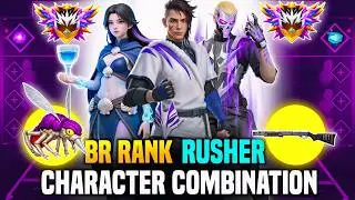 Br rank Rusher Character Combination | Br rank Best Character Combination | Best character skill