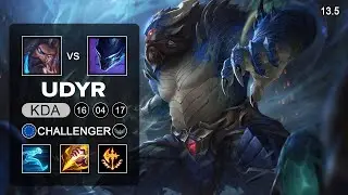 Udyr vs Nocturne Jungle - EUW Challenger - Patch 13.5 Season 13