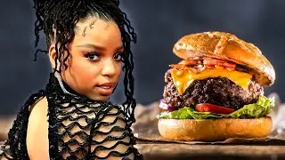 Chloe Bailey's CRAZY Reaction to a Real Burger! 😂🍔
