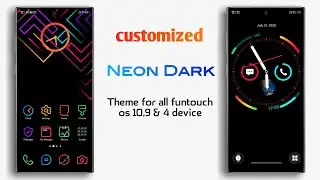 Special Neon dark theme for vivo | special lock screen