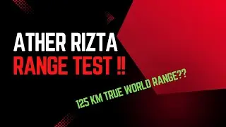 Ather Rizta Real World Range Test 3.7kWh Battery - 100% to 1%