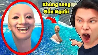 [ROBLOX] JayGray Giải Cứu Khủng Long Đầu Người Khỏi Sóng Thần😳🌊Giant Head Khổng Lồ Thalassophobic
