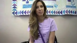 Katherine Webb McCarron asking for your support for the Purple Purse Challegne