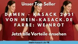 Damenkasack 2651 in Weinrot f&uuml;r Pflege & Medizin | Mein-Kasack.de