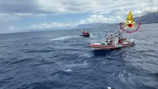 NAUFRAGIO  BAYESIAN chiuse le operazioni  - oltre 4000 minuti di immersioni sommozzatori  Vigilfuoco