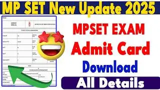 MPSET Admit Card Download 2026 | How to Download MPSET Admit Card 2026 #mpset #mpjobs #mpnews