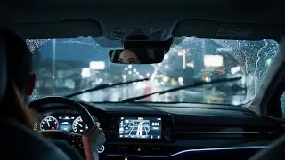 Boring Suburban Rain Driving at Night - Dim Screen Sounds for Instant Sleep