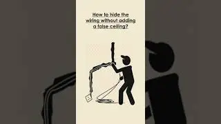 Electricification Technique | How to hide wiring without adding false ceiling | Interior Design