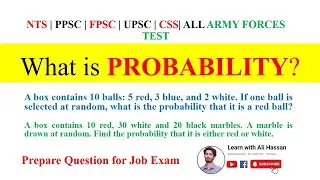 Solve Quickly PROBABILITY Questions in NTS | PPSC | FPSC | UPSC | CSS ALL ARMY FORCES TEST