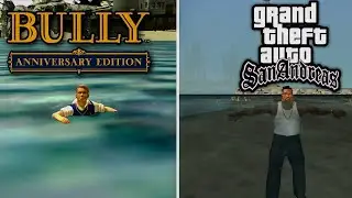 Gta San Andreas Mobile vs Bully Anniversary Edition Full Comparison Graphics & Physics 
