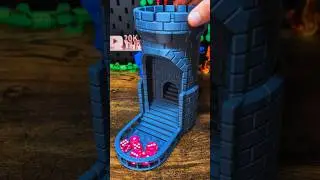 3D printed Random Dice Tower with Bridge Mechanism #3dprinting