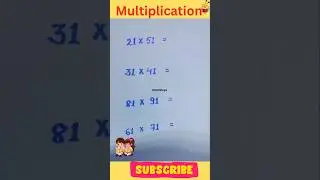 Multiplication Tricks | Maths shorts tricks | #shorts #multiplication #maths #tricks #ytshorts