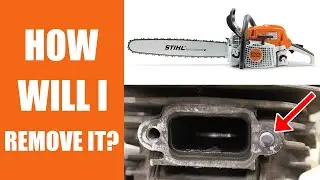 Сломанный болт глушителя в цилиндре бензопилы STIHL MS291 — вот как это исправить!