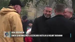 Emoție și recunoștință la dezvelirea bustului lui Helmut Duckadam