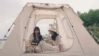 Naturehike ANGO 3 Automatic Pole 3 Person Camping Tent Waterproof Auto Pop-up Quick Build Folding